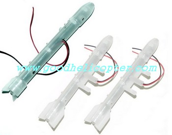 hcw521-521a-527-527a helicopter parts LED light set (1pc bottom + 2pcs side) - Click Image to Close